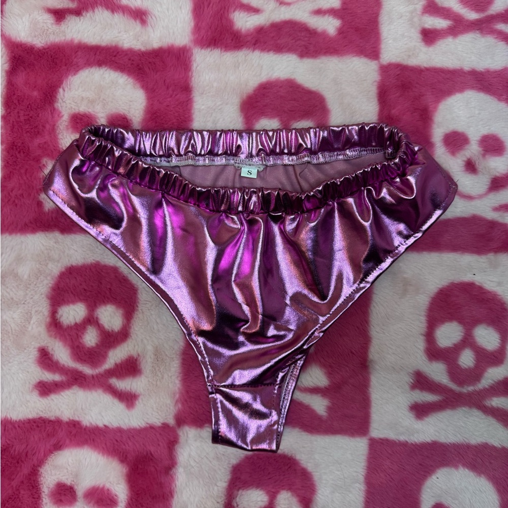 Metallic Purple Bikini Bottom